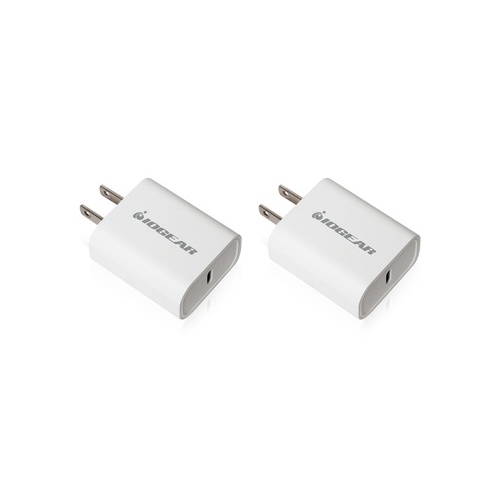 Iogear Gearpower 20w Usb-c Smartphone Charger 2 Pack (GPAWC20W2P)