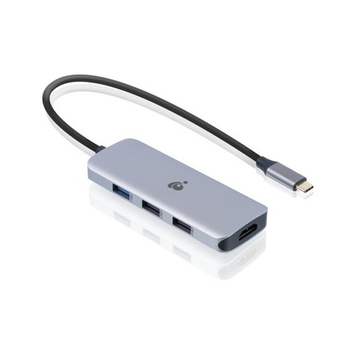 Iogear Usb-c Nano Dock Pro, 8k, 2 Hdmi, 3 Usb-a, 13 Inch Cable, 100w, (GUD3C8K2P)