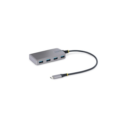 StarTech 4-port Usb-c Hub - 5gbps - Bus Powered - Usb C To 4x Usb-a Hub W/ Optional Auxiliary Power Input - Portable Desktop/laptop Usb Hub - 1ft (30cm) Cable (5G4AB-USB-C-HUB)