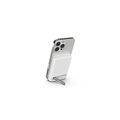 Belkin 5k Magnetic Wireless Power Bank + Kick Stand, White (BPD004BTWT) Belkin 5k Magnetic Wireless Power Bank + Kick Stand, White (BPD004BTWT)