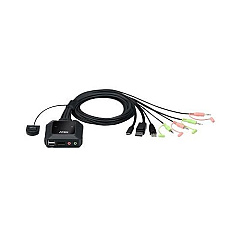 Aten 2-port Usb-c Displayport Hybrid Cable Kvm (CS52DP) Aten 2-port Usb-c Displayport Hybrid Cable Kvm (CS52DP)