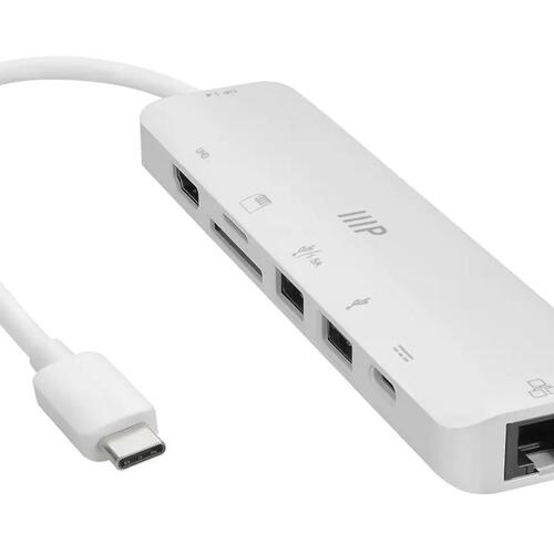 Monoprice 7-in-1 Usb-c Multiport 4k Hdmi Adapter (43790)