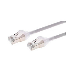 Monoprice Slimrun Cat6a Ethernet Patch Cable - Snagless_ Double Shielded_ Component Level_ Cm_ 30awg_ 1ft_ Gray (42962)