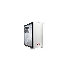 A-Data Invader Mid-tower Pc Case White Atx Tempered Glass Side Panel Adjustable Argb Downlight 2 Argb Fans 2 Year Warranty (15260045)