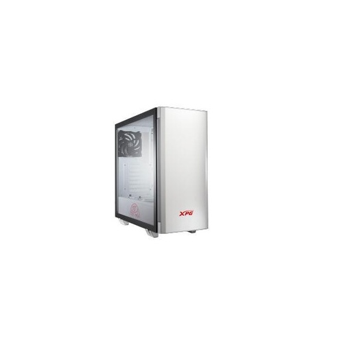 A-Data Invader Mid-tower Pc Case White Atx Tempered Glass Side Panel Adjustable Argb Downlight 2 Argb Fans 2 Year Warranty (15260045)