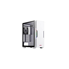 A-Data Starker Compact Pc Case Solid Front White Mid-tower Atx Rgb Tempered Glass 2 Argb Fans 2 Year Warranty (75260180)