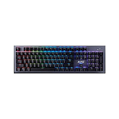 A-Data Mage Mechanical Rgb Gaming Keyboard Linear Red Switches Aluminum Frame Usb Passthrough 1 Year Warranty (75260236)