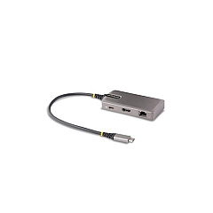 StarTech Usb-c Adapter - 4k 60hz Hdmi - Hdr - 2-port 5gbps Usb 3.0 Hub - 100w Power Delivery Pass-through - Gbe - Works With Chromebook Certified (103B-USBC-MULTIPORT)