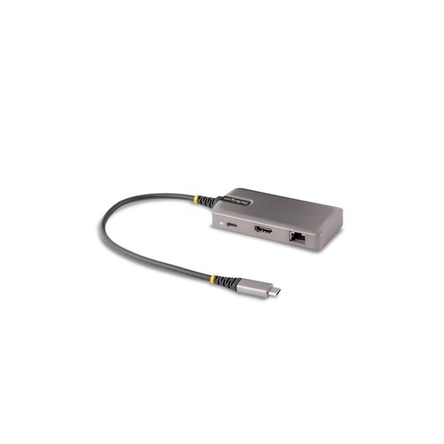 StarTech Usb-c Adapter - 4k 60hz Hdmi - Hdr - 2-port 5gbps Usb 3.0 Hub - 100w Power Delivery Pass-through - Gbe - Works With Chromebook Certified (103B-USBC-MULTIPORT)