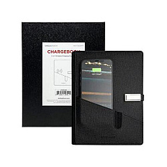 Curv Group Notebook Organizer With Wireless Charger (KS502BLK)