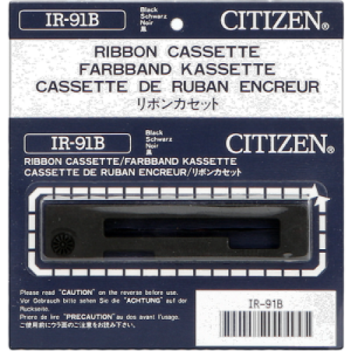 リボン Citizen IR-91B Black Printer Ribbon | BlueDogInk.com