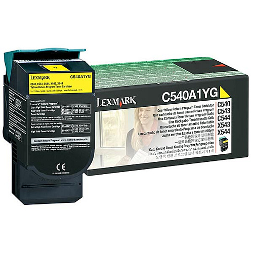 Lexmark C540A4YG Yellow Toner Cartridge for US Government
