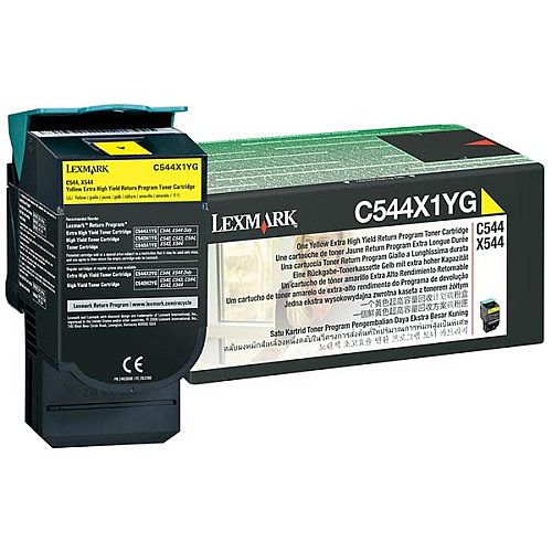 Lexmark C544X4YG Yellow Toner Cartridge for US Government