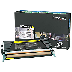 Lexmark C734A4YG Yellow Toner Cartridge for US Government