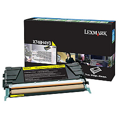 Lexmark X748H4YG Yellow Toner Cartridge for US Government Lexmark X748H4YG Yellow Toner Cartridge for US Government