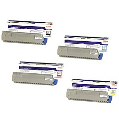Okidata MC860 Toner Cartridge Set Okidata MC860 Toner Cartridge Set