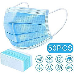 Disposable 3 Ply Face Mask Box of 50 Disposable 3 Ply Face Mask Box of 50