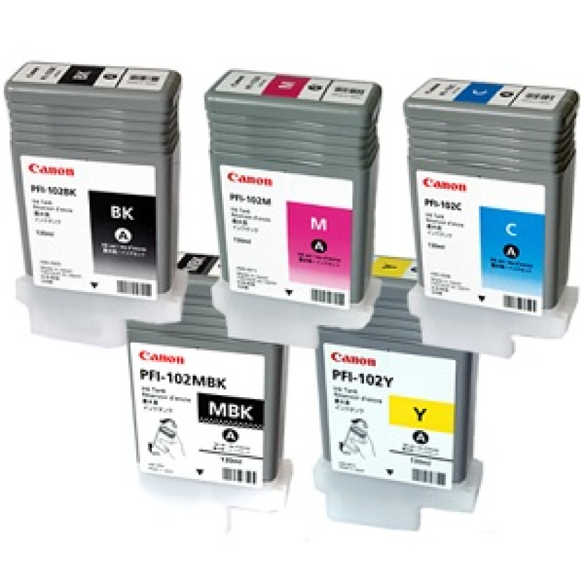 Canon PFI-102MBK　BK2本　Y C　取付期限注意 Canon PFI-102MBK BK2本 Y C 取付期限注意 Canon インク PFI-102各色