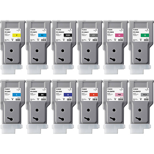 Canon PFI-206 インクタンク 6色7本セット Canon PFI-206 Ink Tank Set | BlueDogInk.com