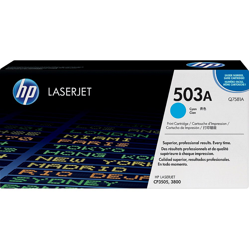 HP Q7581A Cyan Toner Cartridge