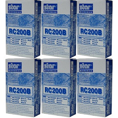 Compatible Star RC200B Black Ribbon Cartridges