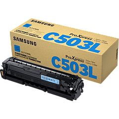 Samsung CLT-C503L Cyan Toner Cartridge SU017A
