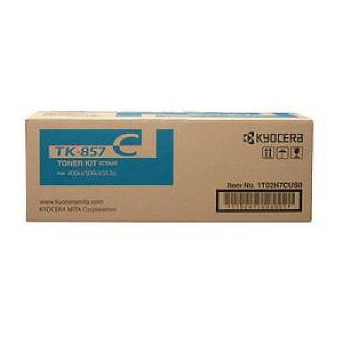 Kyocera TK857C Cyan Toner Cartridge