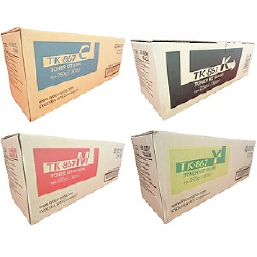 Kyocera TK867 Toner Cartridge Set