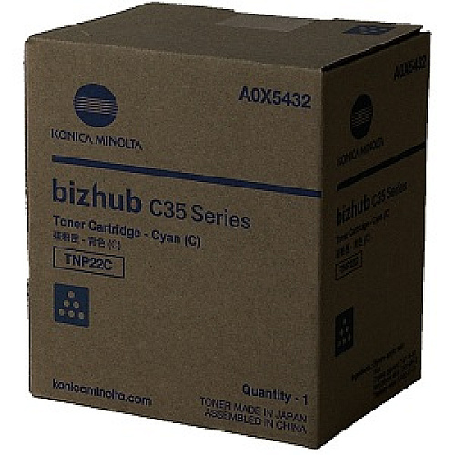 Konica Minolta A0X5432 Cyan Toner Cartridge