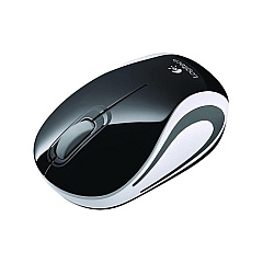 Logitech M187 Ultra Portable - Black - With White Stripe (910005459) Logitech M187 Ultra Portable - Black - With White Stripe (910005459)
