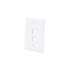 Intellinet 2-outlet Oversized Keystone Wall Plate (772525)
