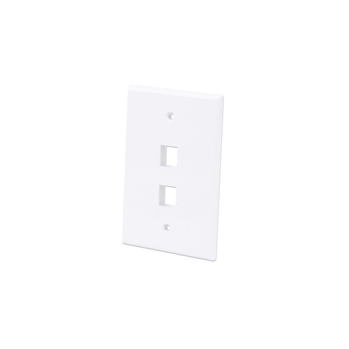 Intellinet 2-outlet Oversized Keystone Wall Plate (772525)