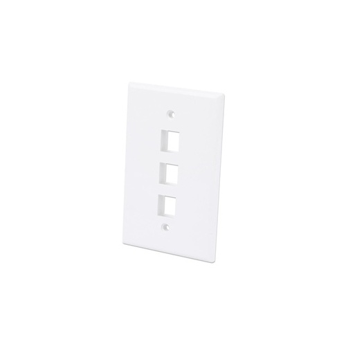Intellinet 3-outlet Oversized Keystone Wall Plate (772532)