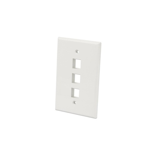 Intellinet 3-outlet Oversized Keystone Wall Plate (772587)