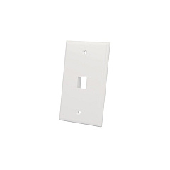 Intellinet 1-outlet Keystone Wall Plate (772464)