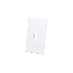Intellinet 1-outlet Keystone Wall Plate (772419)
