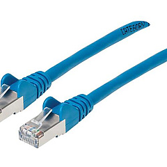 Intellinet Cat6a S/ftp Patch Cable, 5 Ft., Blue (742207)