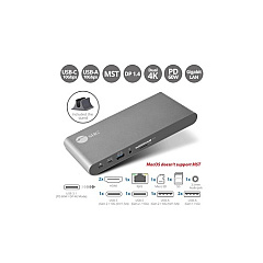 SIIG Usb-c Dual Video Mst Docking With Pd (UDK0N11S1)