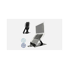 Rapiddeploy R-go Riser Duo, Tablet And Laptop Stand, Adjustable, Black, Taa (RGORIDUOBL) Rapiddeploy R-go Riser Duo, Tablet And Laptop Stand, Adjustable, Black, Taa (RGORIDUOBL)
