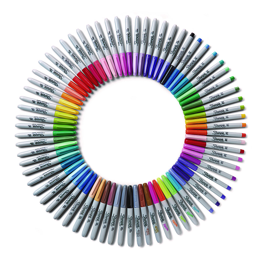 Sharpie Permanent Markers Ultimate Collection, Assorted Tip Sizes/Types ...