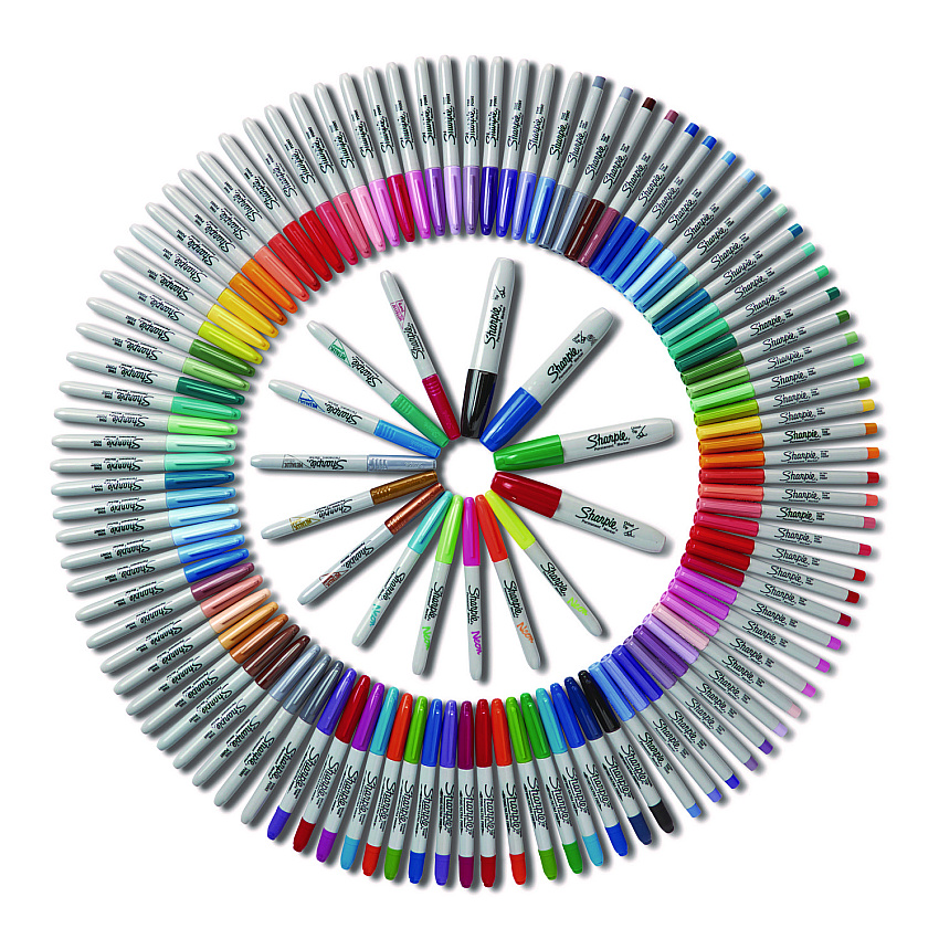Sharpie Permanent Markers Ultimate Collection, Assorted Tip Sizes/Types ...