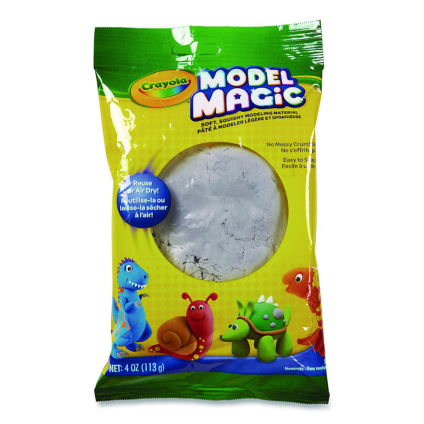Crayola Model Magic Modeling Compound, Gray, 4 oz Pack (574452 ...
