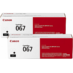 Canon Genuine 067 Black Toner Cartridge Compatible with LBP633Cdw, LBP632Cdw, MF652Cdw, MF653Cdw, MF654Cdw, MF656Cdw, Pack of 2