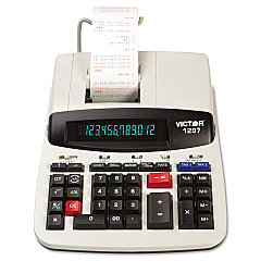 Victor 1297 Two-Color Commercial Printing Calculator, Black/Red Print, 4.5 Lines/Sec