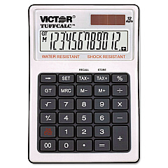 Victor TUFFCALC Desktop Calculator, 12-Digit LCD (99901)