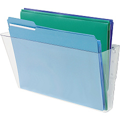 Deflecto EZ Link Stackable DocuPocket 1 Compartment(s) - 7" Height x 13" Width x 4" Depth - Stackable - Clear - Plastic - 1 Each (73201)