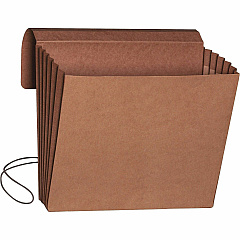 Smead Letter Recycled File Wallet 8 1/2" x 11" - 5 1/4" Expansion - Redrope - Elastic Closure Flap - 30% Recycled - 10 / Box (71109) Smead Letter Recycled File Wallet 8 1/2" x 11" - 5 1/4" Expansion - Redrope - Elastic Closure Flap - 30% Recycled - 10 / Box (71109)