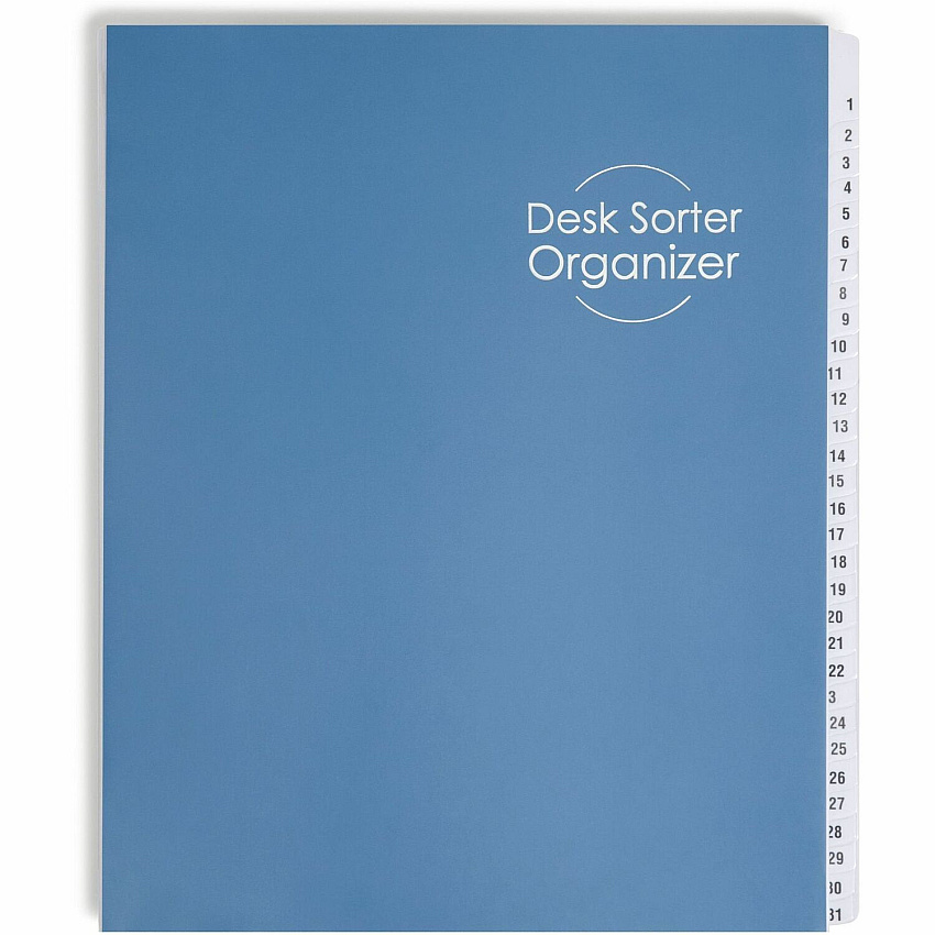Smead Daily/Monthly Desk File/Sorter Digit - 1-31 - Letter - 8.50" Width x 11" Length - Blue Divider - 35% Recycled - 1 Each (89235)