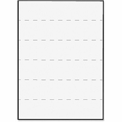 Tabbies 2" Medical Transcription Printer Labels 8 1/2" Width x 11" Length - Laser - White - 100 / Box (59531)