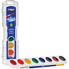 Prang Semi-Moist Washable Watercolors 8 Color(s) - Assorted - 0.10 fl oz - Washable - 1 Set (80525) Prang Semi-Moist Washable Watercolors 8 Color(s) - Assorted - 0.10 fl oz - Washable - 1 Set (80525)